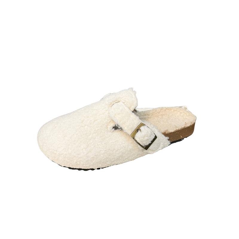 Women Slippers Mules Designer Shoes Winter Buckle Flat Walking Ladies Slippers Casual Warm Indoor Slippers Women Slides Women 38