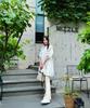 [Differ Shoe] Plain White Sneakers 7CM Unisex P00000OW