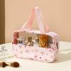 Women's Makeup Bag Waterproof Transparent Pouch Large Capacity Bath Bag Travel Essential Cosmetics Organizer Toilet Storage Bag