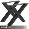 Metal Table Legs 28.4 x 29.9 Inch Black Table Legs Premium steel table legs with X-frame style Steel Bench Legs Country Style Table Legs Furniture Leg