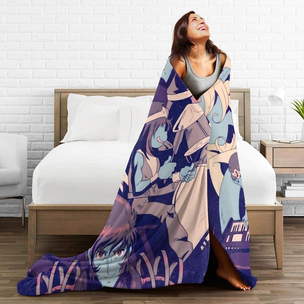 Interstella 5555 Blanket Velvet Summer Portable Lightweight Throw Blanket for Bedding Travel Plush Thin Quilt