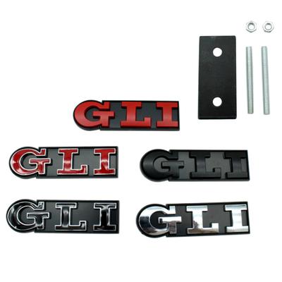 3D Metal Harfler GLI Logo Ön Izgara Rozet Amblemi Araba Çıkartmaları V/WJ/etta P/assat A/rteon G/olf MK6 MK7