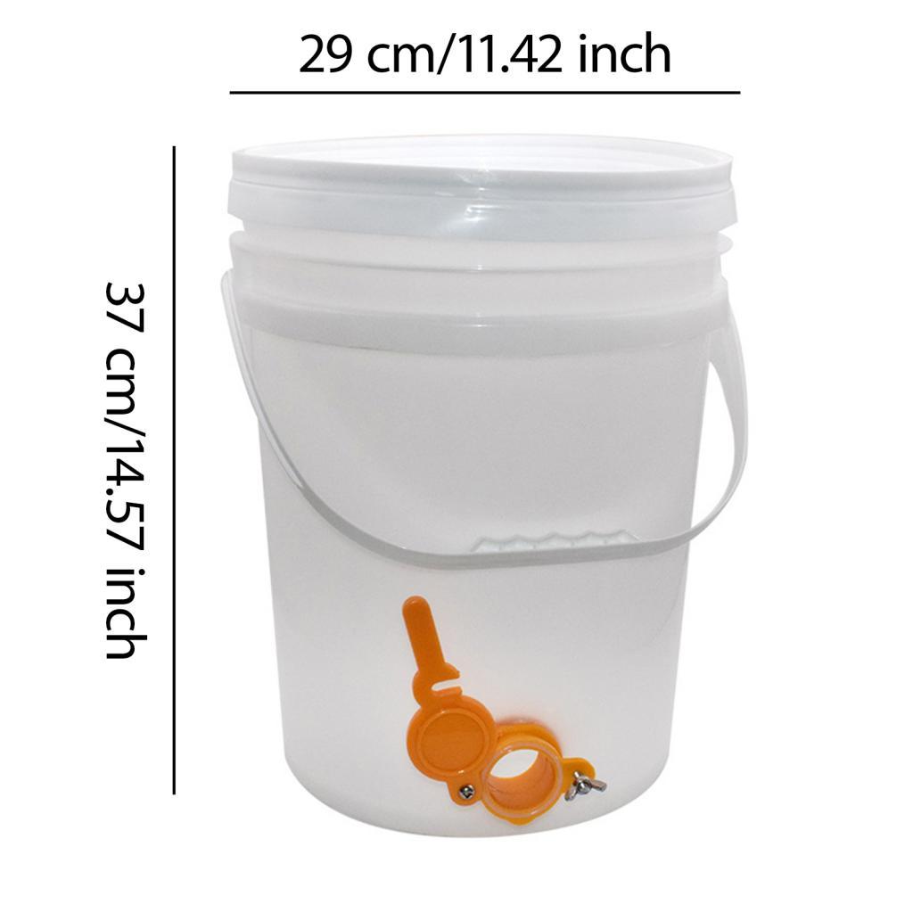 Honigeimer Imkereibedarf weiß benutzerfreundlicher Aufbewahrungseimer groß