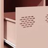 Pink Coffee Table 101.5 x 50 x 43.5 cm Cold Rolled Steel