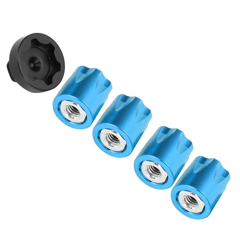4pcs RC Car Wheel Center M4 Nut Fit for 4/SCX10 90046 D90 1/10 1/8 RC Car