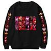 Hazbin Hotel O-ringad tröja Dam/Män Mode Långärmade sweatshirts Animetryck Fritidskläder Streetwear
