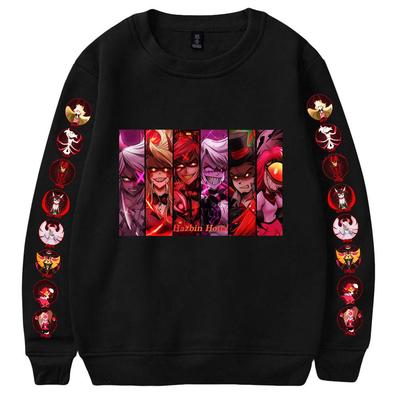 Hazbin Hotel O-Neck Sweatshirt Women/Men Fashion Long Sleeve Sweatshirts Anime Prints Casual Streetwear Clothes