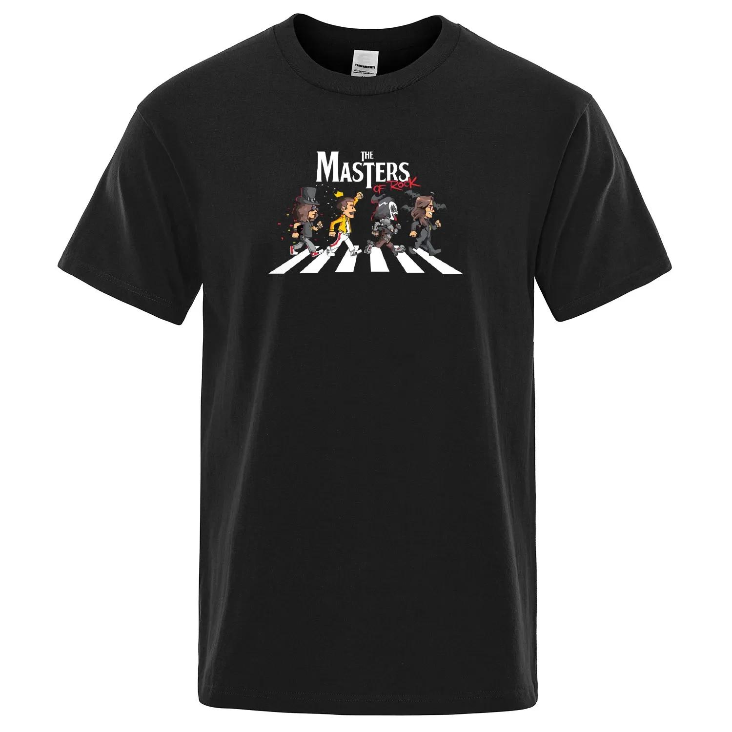 

Фан Футболка Queen The Masters of Rock Road Смешная Принтованная Мужская Летняя Дышащая С Коротким Рукавом Свободная Футболка Парные Футболки 80313 XXXXXL чёрный
