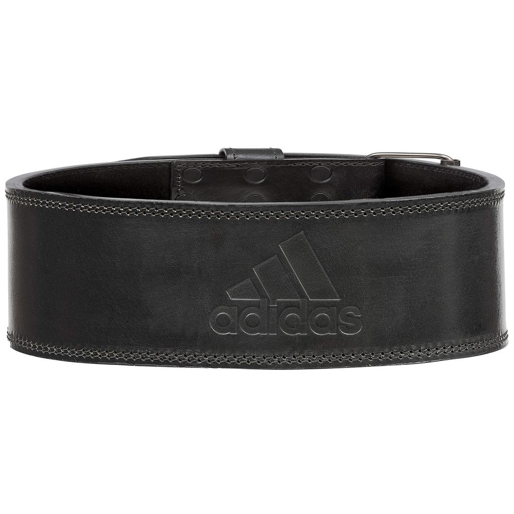 Adidas Leather Weightlifting Size Small 10mm Genuine Leather and Suede Triple Rivet Belt, (56-81cm), Thick, 100% Material, Buckle, ADGB-12295