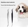 Ergonomic 2 In 1 Tick Remover Tool for Stress-Free Tick Removal on Humans and Furry Friends
