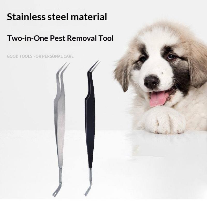 Ergonomic 2 In 1 Tick Remover Tool for Stress-Free Tick Removal on Humans and Furry Friends