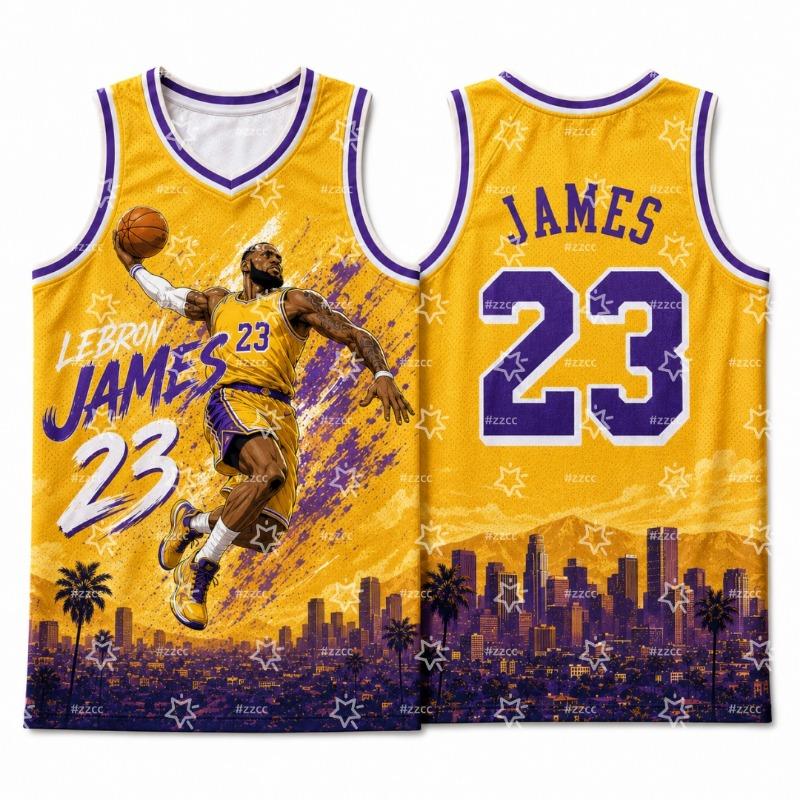2026 Philadelphia Basketball jersey LeBron James 76 basketball jersey Summer Sports Shirt Children's Clothing Tee