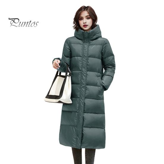 

Зимнее пуховое пальто с защитой шеи, капюшоном, карманами, застежкой-молнией, ветрозащитная парка, сохраняющая тепло, повседневная верхняя одежда для холодной погоды, хлопковая куртка M зелёный