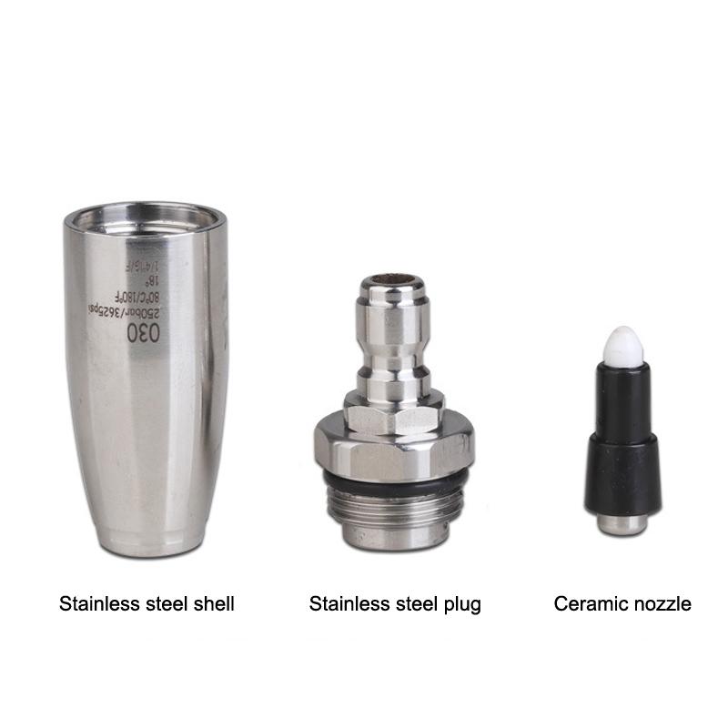 Turbo Nozzle for Pressure Washer - 3600PSI - Stainless Steel, 1/4 Quick Connect, Works with Hot and Cold Water