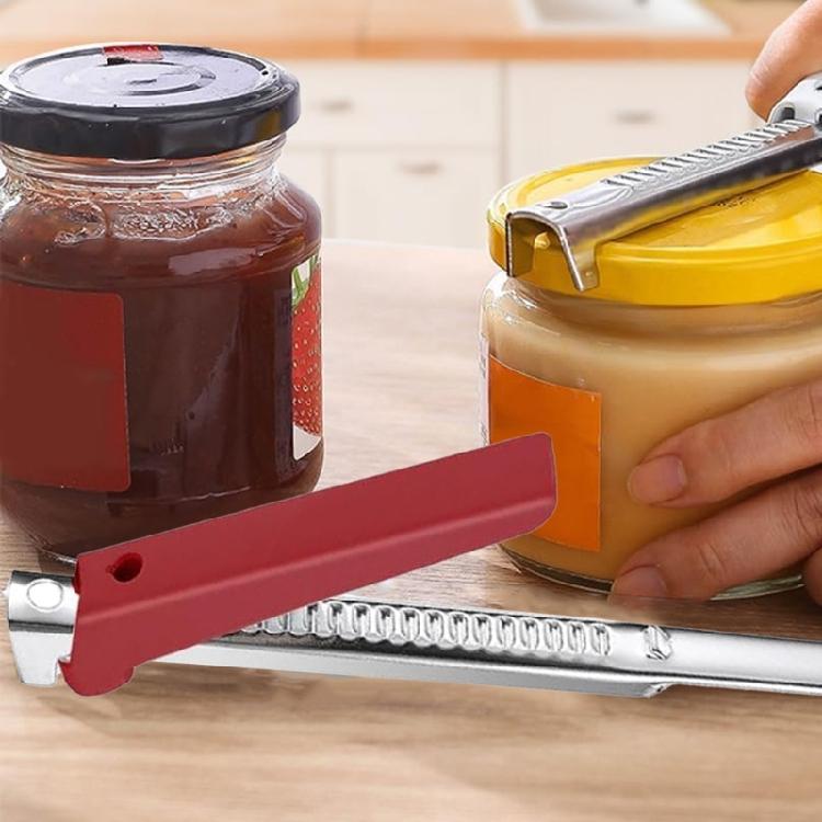 Komfortabler Griff Verstellbarer Deckelöffner Verstellbarer Metall-Marmeladenglasöffner Flaschenverschlussentferner Multifunktionaler Dosenöffner