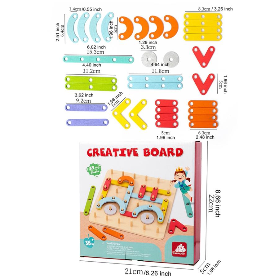 

Креативная доска Монтессори для раннего обучения, 3DPголоволомка для детей дошкольного возраста, игрушки для малышей, подарки для детей