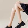 8Pairs Solid Long Tube Socks Streetwear Silky Calf Socks Comfortable Transparent Stockings  Summer