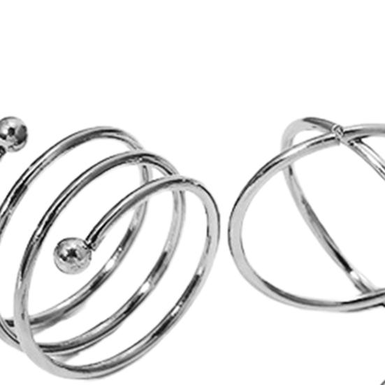 1 Set Inele de falangă Geometrice Punk Unisex Galvanizare Inele de deget de lungă durată