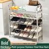 Stainless Steel Multi-tier Shoe Rack