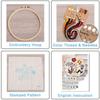 DIY Material Hand Embroidery Kit Snow Scenery Winter Villages Christmas Trees Christmas Theme Decorations Embroidery Kit