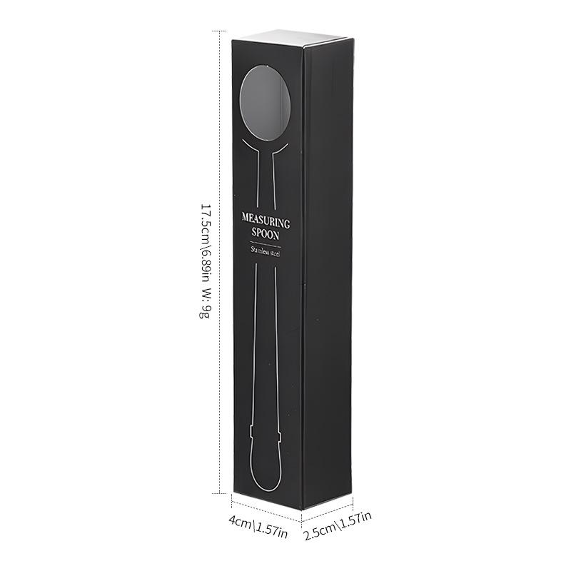Stainless steel graduated coffee measuring spoon seasoning spoon milk powder measuring spoon multi-functional food sealing clip baking gadget