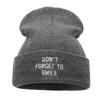 Autumn and winter new personalized letter embroidery knitted hat outdoor warm wool hat niche casual cold hat tide