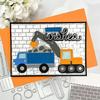 LKW Bagger Metall Stanzformen Schablonen Formen Präge Schablonen Stanzteile für Scrapbooking Kartenherstellung Dekorationen