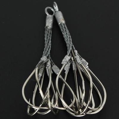 Fishing Hooks 6 Claw High Carbon Steel Treble Hooks Fishhook Super Sharp Fishing Grappling Hook Fishing Gear Tackle Fishhook