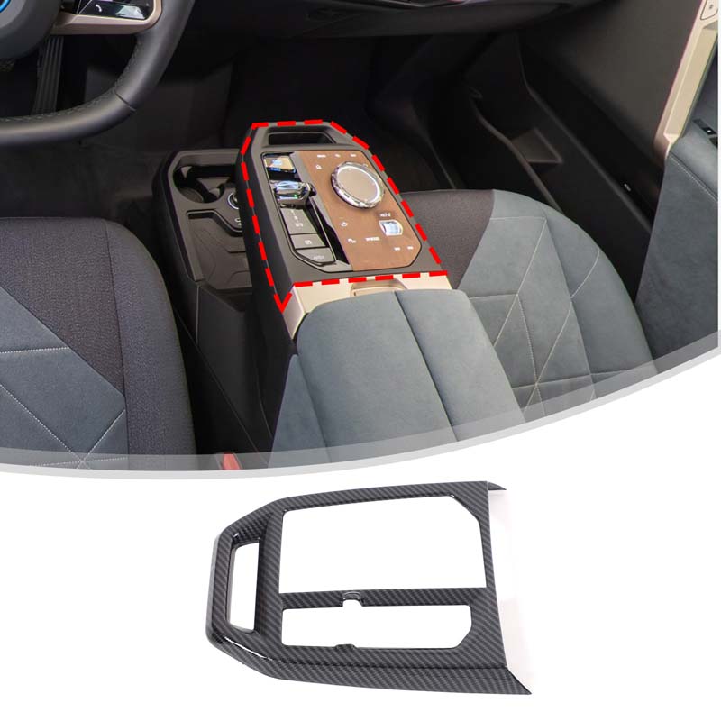 ABS Carbon Fiber For BMW iX I20 2026-2026 Interior Kit Steering Wheel Dashboard Console Gear Shift Panel Cover Trim Stickers