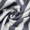 Men's Linen Short Sleeve Shirt Striped Button Down Casual Lightweight Breathable Open Front Collared Top for Summer Daily Wear