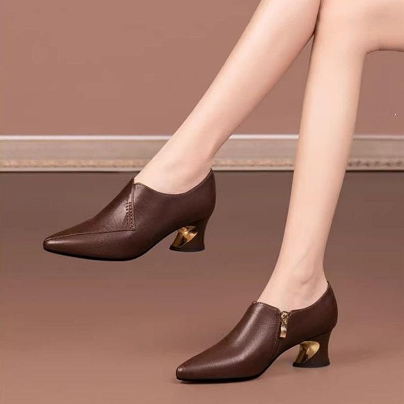 2026 Spring/Summer New Pointed Fine Heel High Heels 35