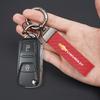 Carbon Fiber Leather Car Key Chain Keyring Keychain Pendant For Chevrolet Captiva Impala Groove Sonic Trax Aveo Matiz Spark Onix