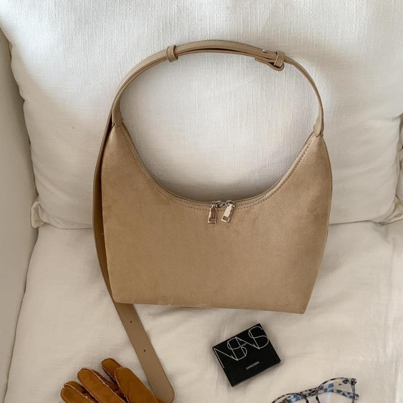 Retro Suede Bag Fashion Trend Portable Shoulder Bag Niche Autumn and Winter New Suede Messenger Bag Women