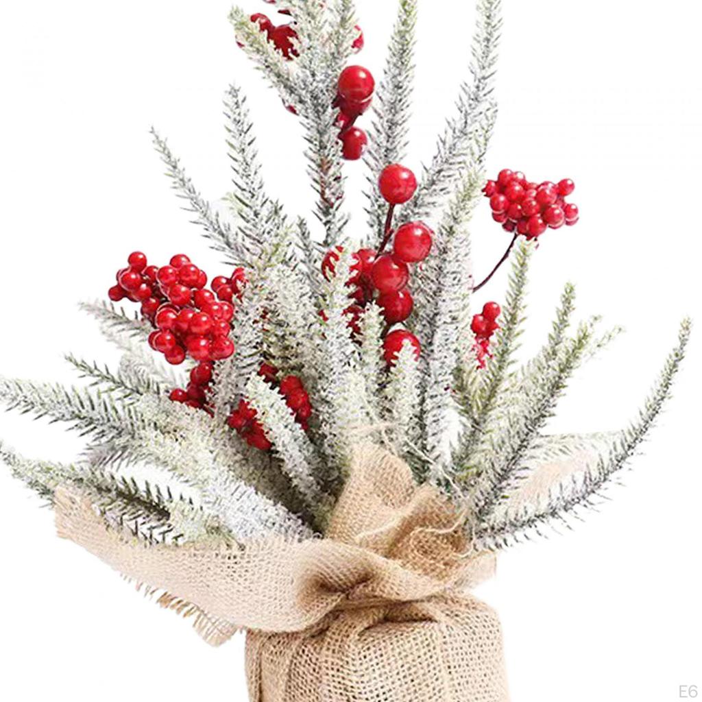 Tabletop Christmas Tree Artificial Xmas Ornament Crafts for Bedroom
