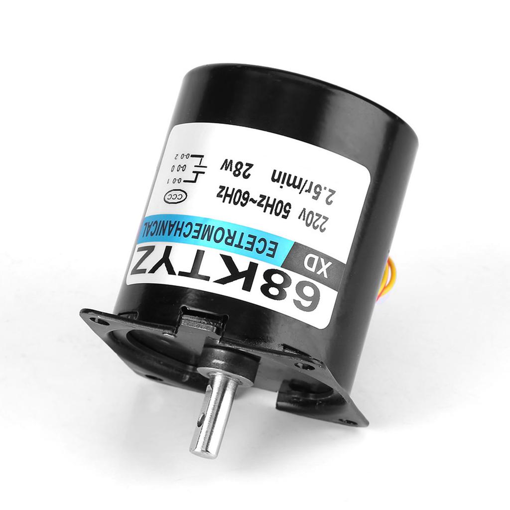 XD68KTYZACS1 AC220V 28W Synchroniczny silnik przekładniowy z magnesem trwałym CWCCW 2,5 obr/min