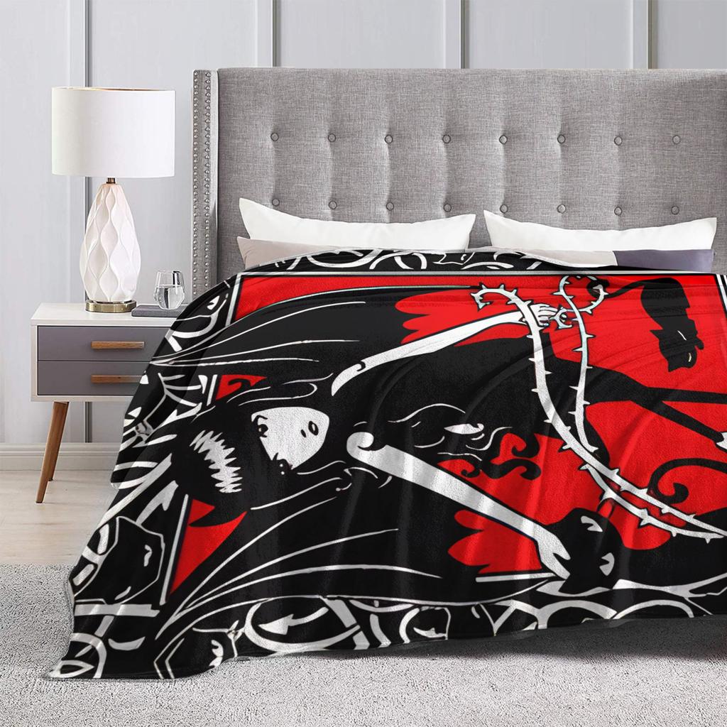 E-Emily the Strange Blanket Fleece Summer Air Conditioning Multifunction Ultra-Soft Throw Blankets for Bed Office Rug Piece