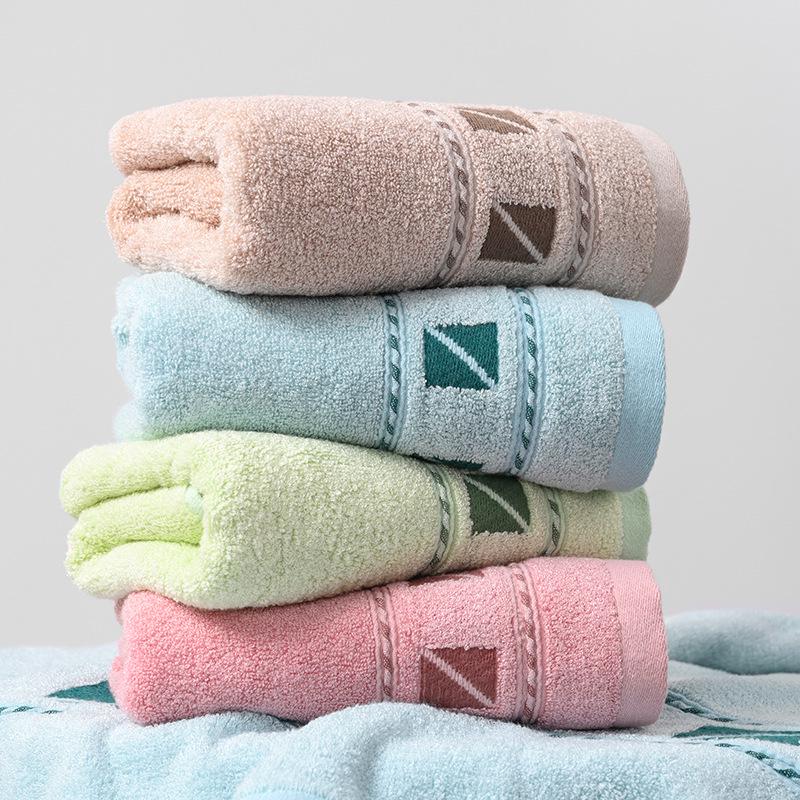 Custom Bamboo Jacquard Bath & Face Towels - Soft, Absorbent, Plain Color