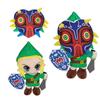 Maskeli Büyük Boy Legend Of Zelda Link Bebek Mezura Maskeli Link Peluş Oyuncak Skyward Sword Yumuşak Kısa Peluş Özelleştirilebilir