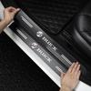 4Pcs Car Door Plate Carbon Fiber Threshold Protector Sticker Decals For Buick Regal GS GL6 GL8 Avenir Lacrosse Riviera Envision Lesabre Velite