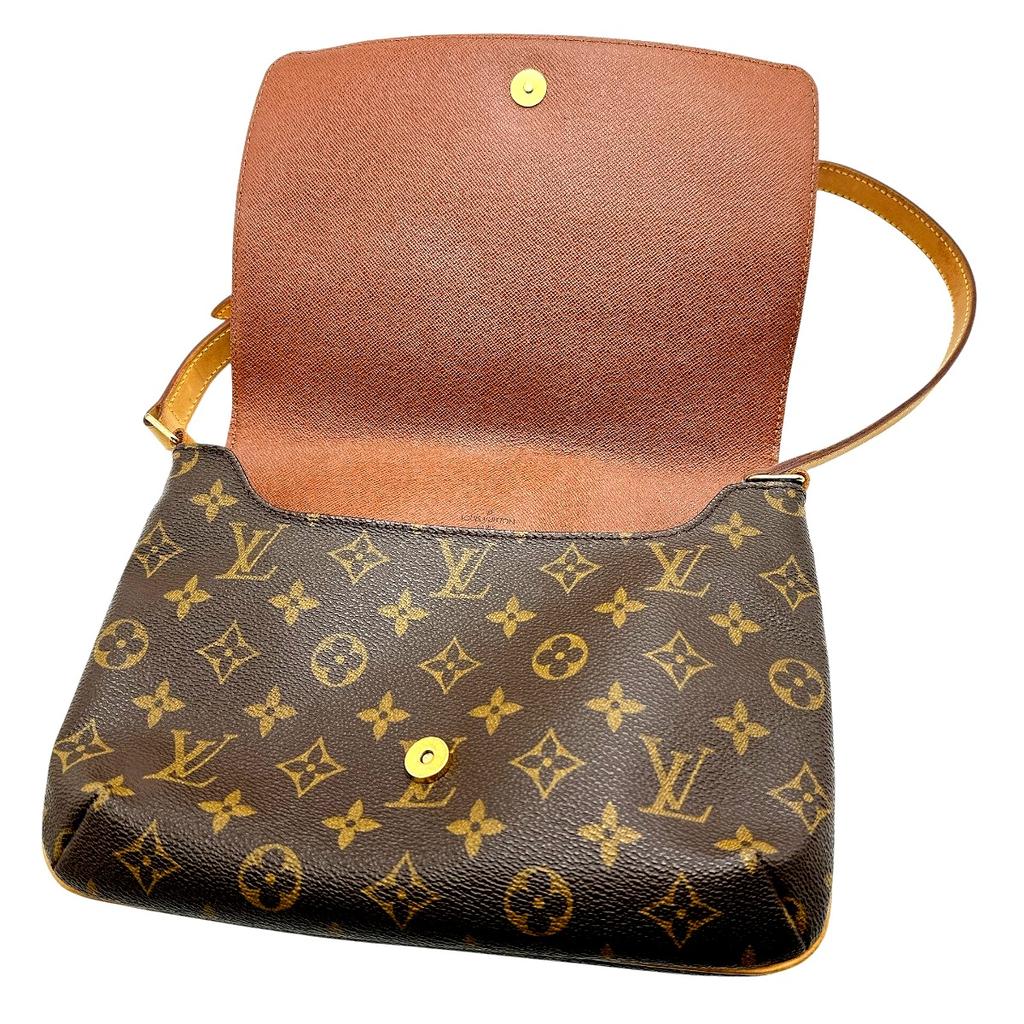 LOUIS VUITTON Monogram Musette Tango Short Monogram canvas Brown Women M51257 Used
