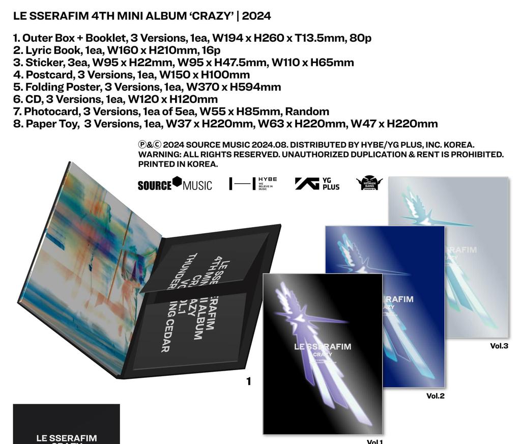 LE SSERAFIM [CRAZY] 4th MINI ALBUM