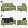 Sofa Set with Storage 2 pcs Light Green Polyester