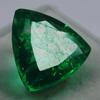 Natural Colombian Emerald Trillion Cut 9.32 Ct Green CERTIFIED Loose Gemstone