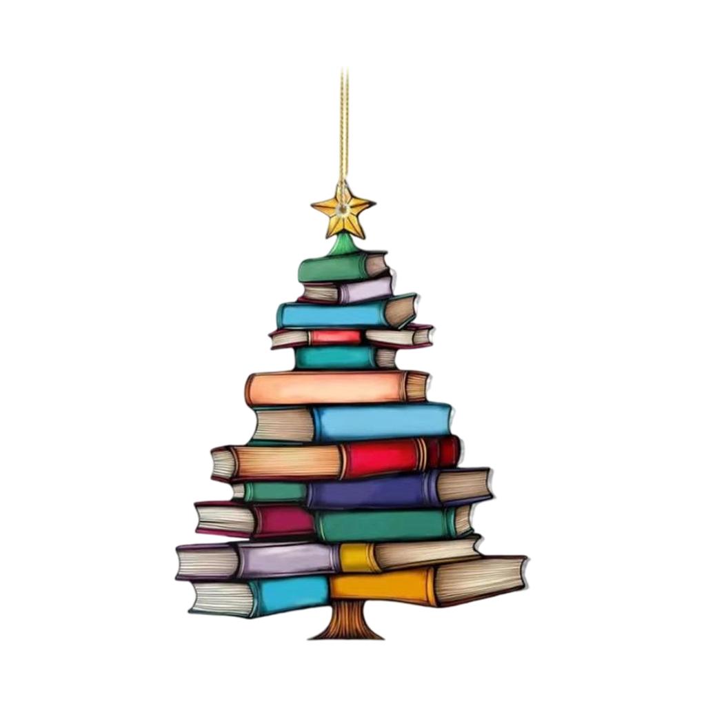 2D Christmas Decoration Pendant Christmas Tree Tag Theme Party Crafts Ornament