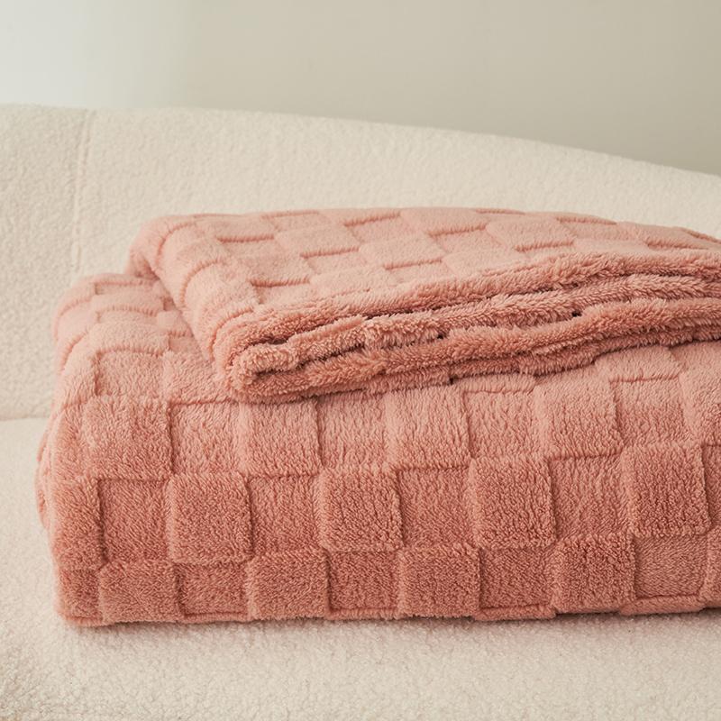 Warm Blanket Velvet Bed Linen Skin-friendly Plaid Simple Style Shawl Winter Bedspread for Home Manta Sofa Towel Soft Blankets