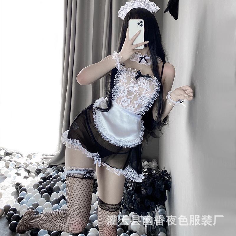 Lingerie Cosplay Sexy Uniform Seduction Plus Size Maid Suit