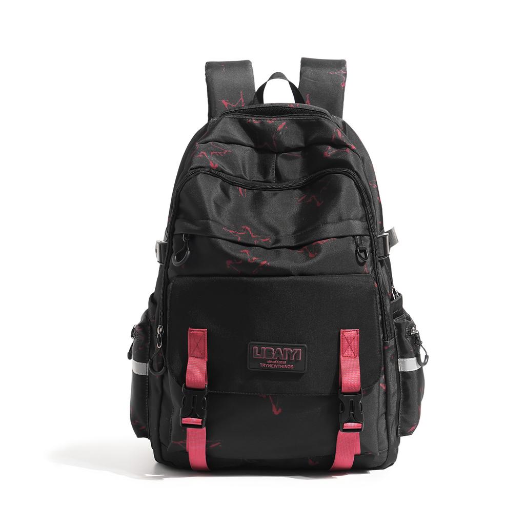 Schoolbag Junior high school student schoolbag female Korean version star printing high school student backpack large capacity casual simple 