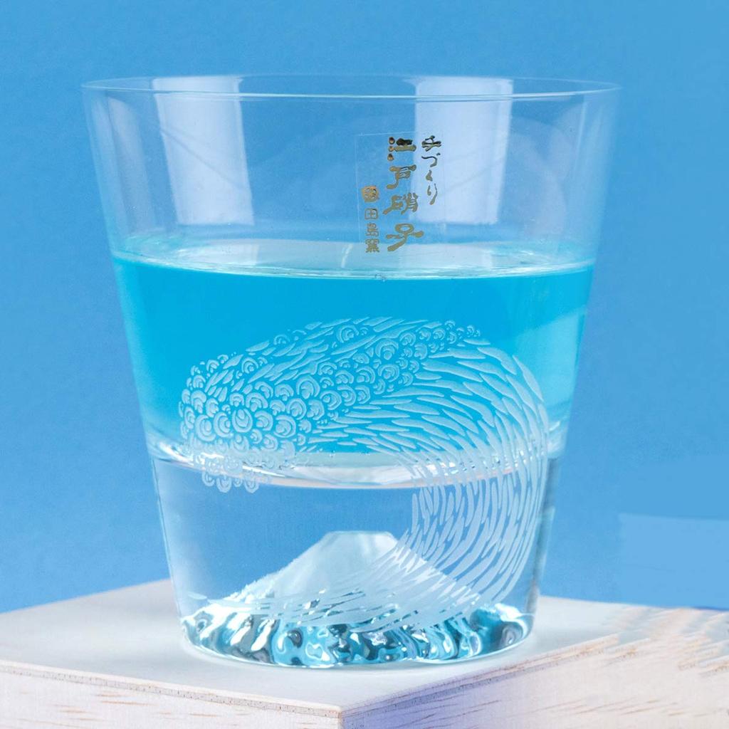 Tajima Glass Fuji a Pair of Plain Fuji Rocks Glasses and a Fuji Rocks This Edo Glass Set Includes Two Whiskey and Rocks Perfect for and Other A