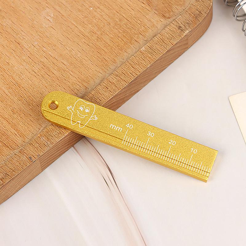

High-Quality Aluminium Dental Endo Rulers Endodontic Span Measure Scale Dentist Tools Finger Rulers for Dental Materials золотий