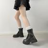 Thick-soled Martin boots women's 2025 new autumn and winter British style retro short boots versatile thick heel heightened and thin locomotive boots